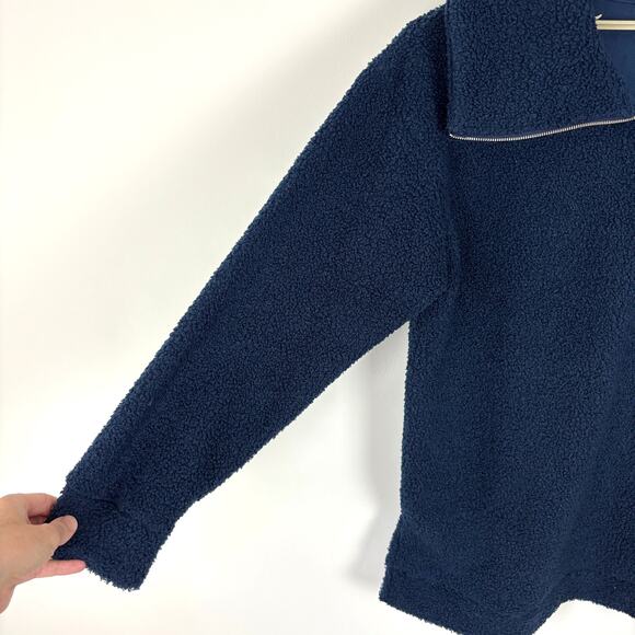 Cuddl Duds Women’s Heavy Weight Sherpa Fleece Quarter Zip Pullover Large cozy - Picture 5 of 9